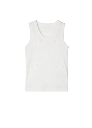 White Hearts Tank Top