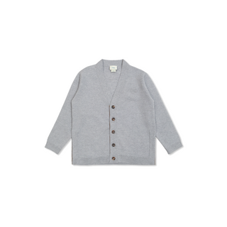 Grey Knit Logo Cardigan
