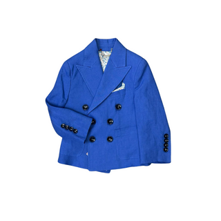 Royal Blue Linen Blazer
