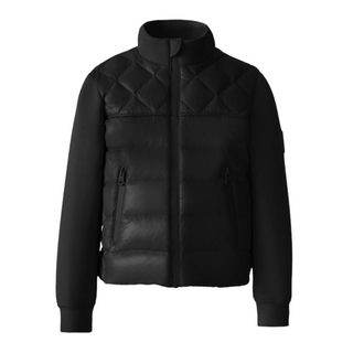 Black Little Kid Audel Mixed Media Jacket