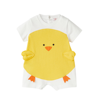 ILG White and Yellow Baby Chick Romper