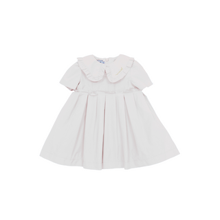 Cream Baby Logo Embroidered Dress