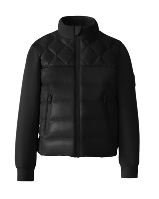 Black Big Kid Audel Mixed Media Jacket