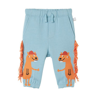 Blue Baby Squirrels and Fringes Joggers