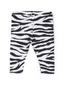 Black and White Baby Zebra Print Legging