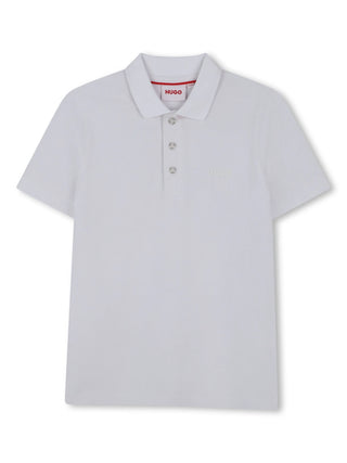White Basic Short Sleeve Polo