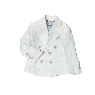 White Linen Blazer