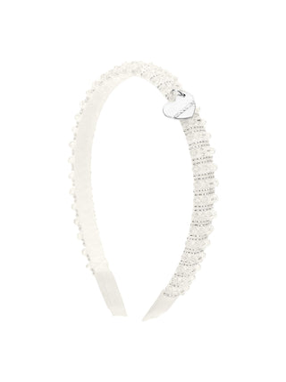 White Beaded Headband