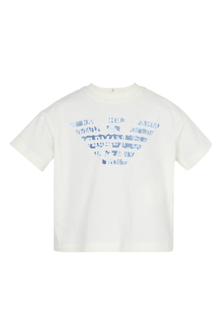 Cream Baby Blue Eagle Tee