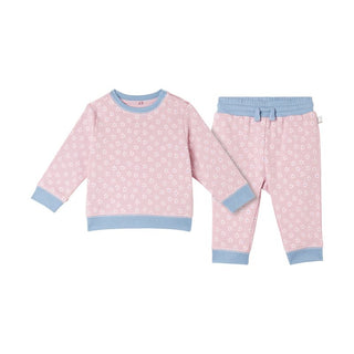 Pink Baby Ditsy Flowers Tracksuit