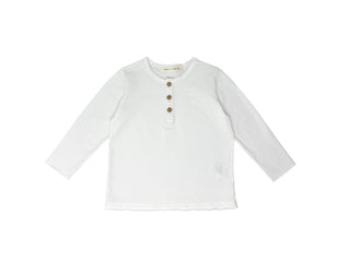White Cotton Henley