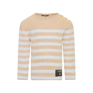 Beige Stripe Top