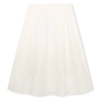 White Mini Me Long Skirt