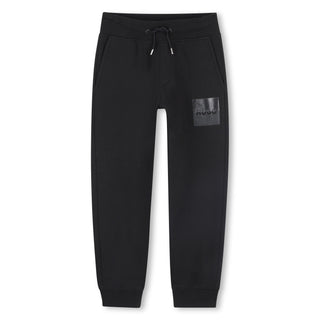 Black Faded Logo Sweatpants