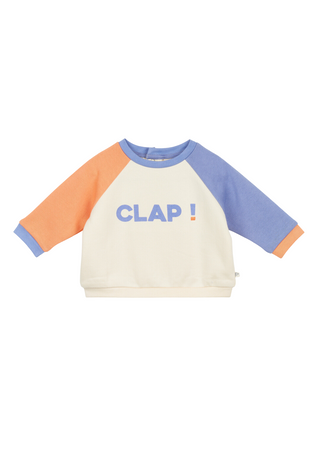 Ecru Clap Baby Sweater