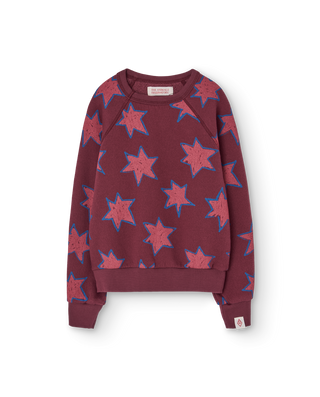 Bordeaux Stars Shark Crewneck