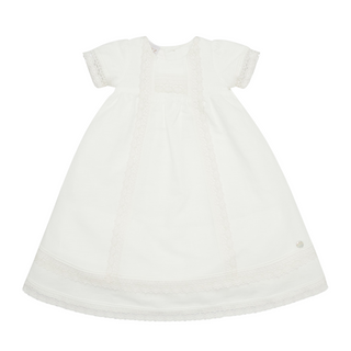 Ivory Gown With Lace Trim