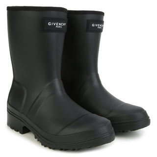 Black Rubber 4G Rainboots