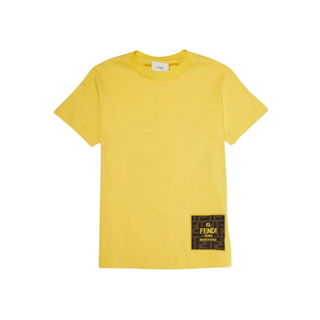 Yellow Short Sleeve Tee with Square FF