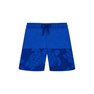 Blue Water Reactive Maxi Turtle Swim Trunks