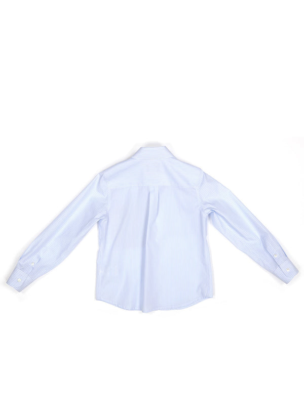 Light Blue Long Sleeves Button up Shirt with FF Detail
