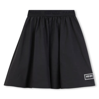 Black Logo Skater Skirt