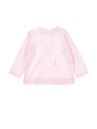Pink Bow Long Sleeve Tee
