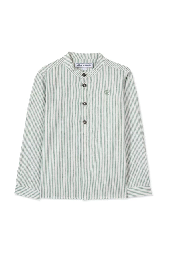 TAR Laurel Green Green Stripe Shirt