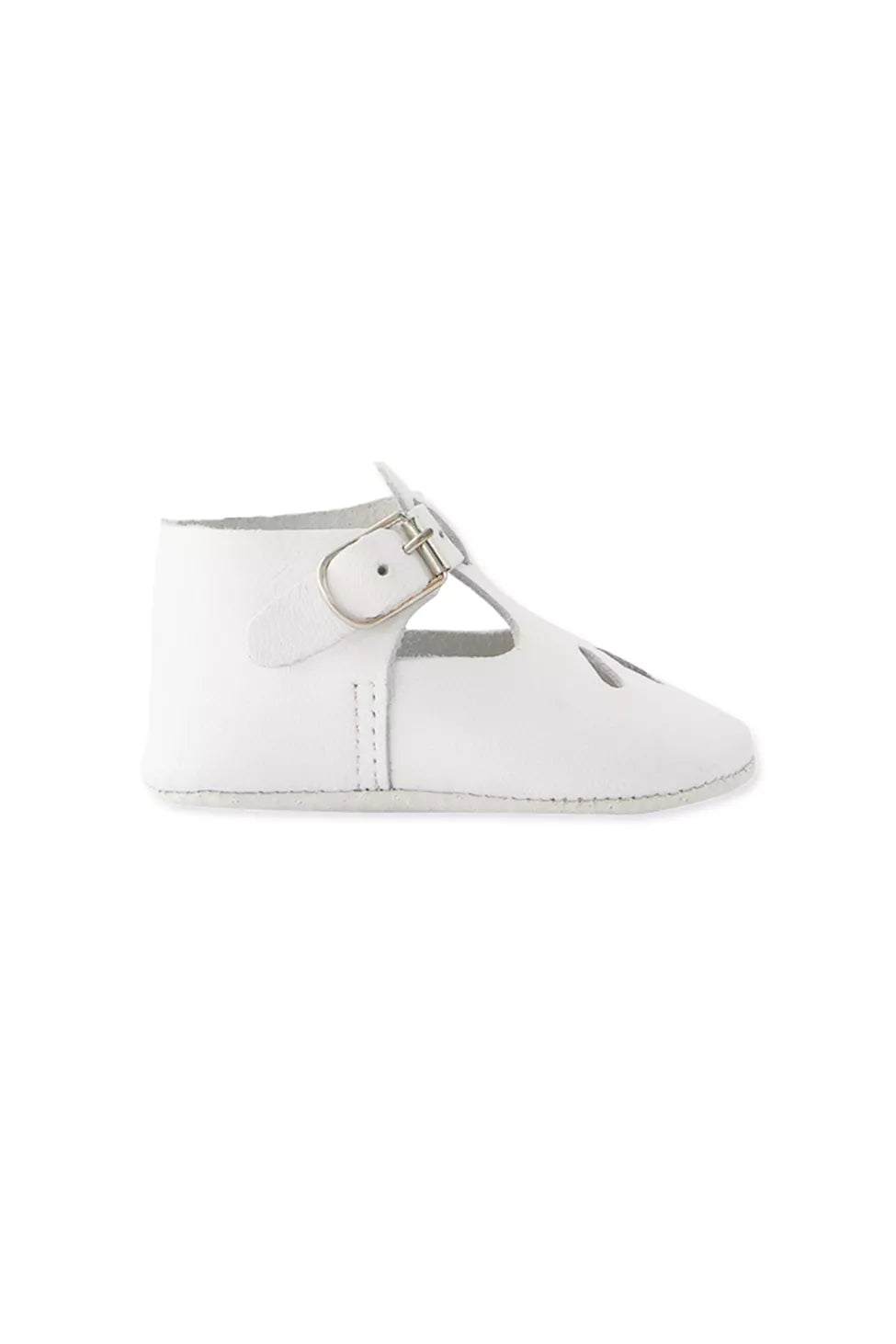 TAR White Leather Baby Crib Shoes | The Red Balloon