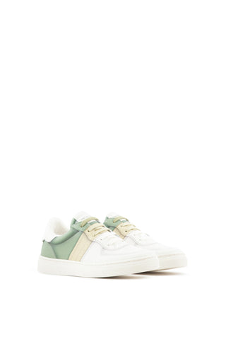 White and Green Sneakers