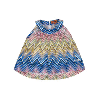 Multicolor Chevron Print Halter Top