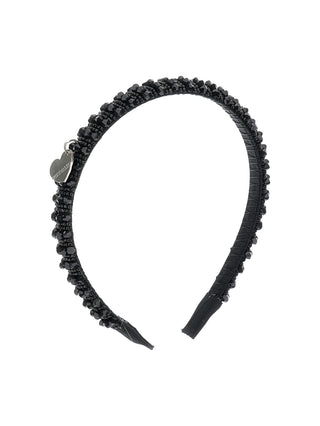 Black Beaded Headband