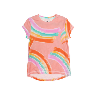 Multicolor Brushstrokes Circle Tee