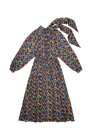 Multicolor Graphic Print Michelle Dress