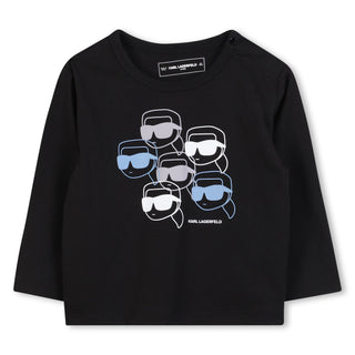 Black and Blue Baby Karl Long Sleeve Tee