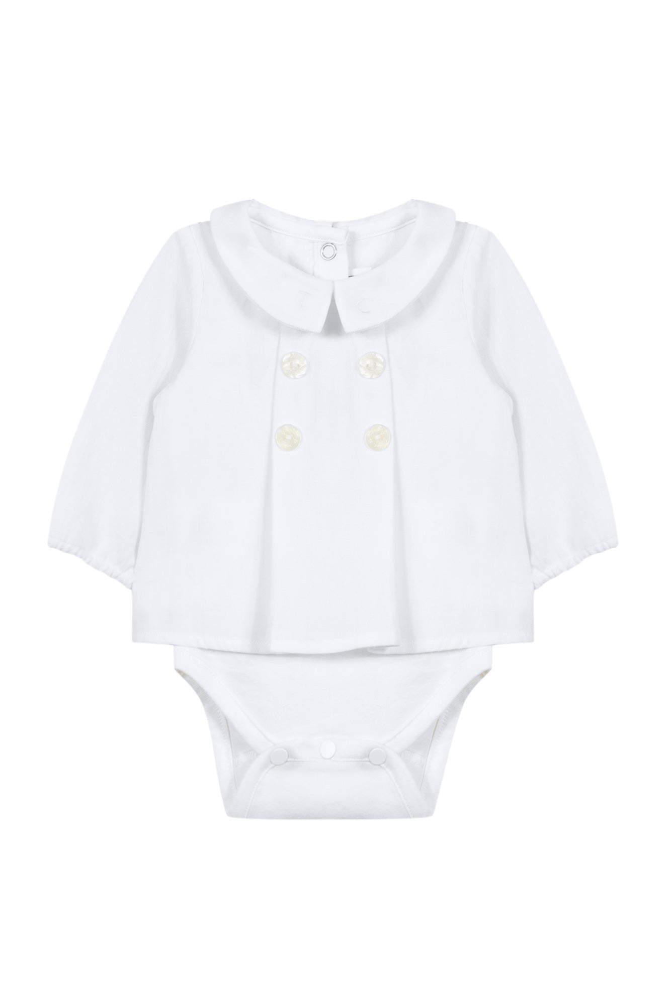 TAR White Collared Onesie The Red Balloon