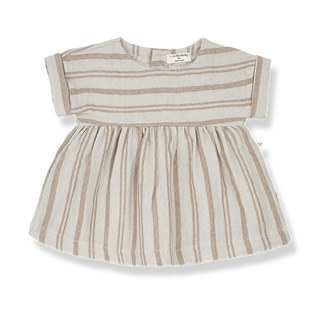 OMF Josephin Biscotto Linen Striped Dress