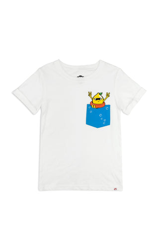 AM White Lemon Pocket Day Trip Tee