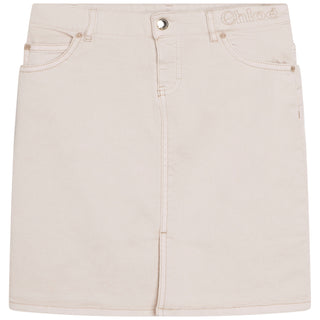 CL Beige Twill Maxi Skirt
