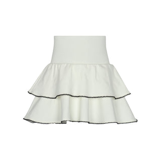 PAR Ivory Milano Tiered Skirt
