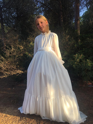 Ivory New Dots Gown