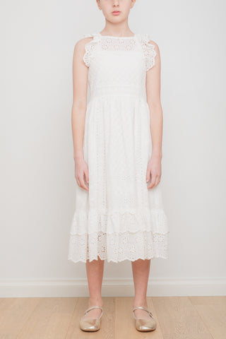 Lucy White Broderie Dress