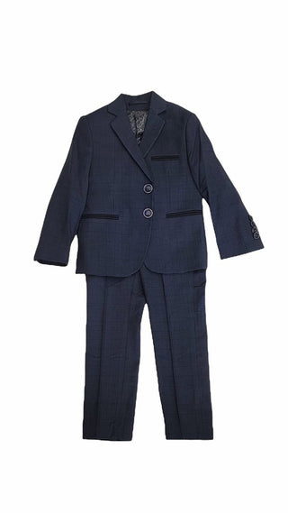 Blue Checked 2 Button Suit