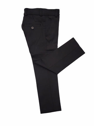 Black Scuba Slim Dress Pant