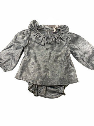 Green Mettalic Bloomer Set
