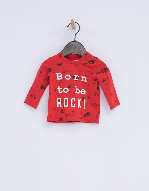 Rock Red 'Born To Rock' Tee