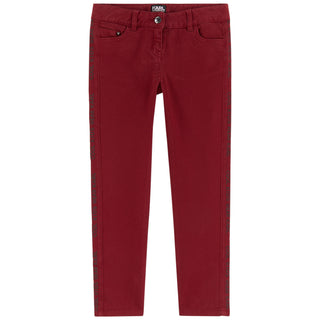 Bordeaux Branded Pants