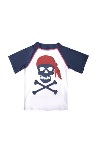 Navy Blue Pirate Rash Guard