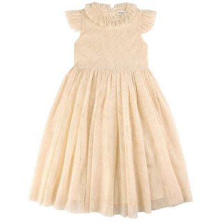 Macy Ivory Tulle Long Dress