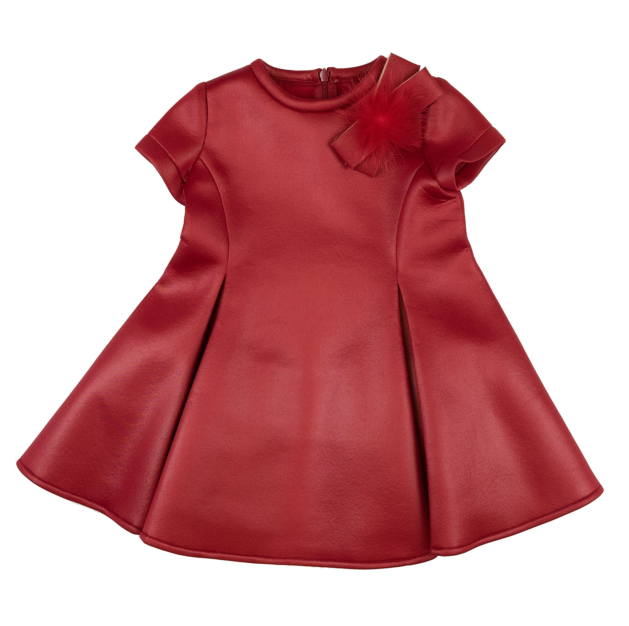 red neoprene dress Red Asymmetric Tunic, Sculptural Neoprene Dress, Avant Garde Dress for Women